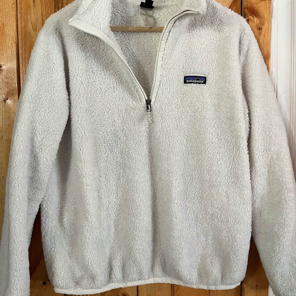 Patagonia White Fleece Pullover